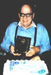 Mark Hull accepting his 50 year plaque as an RPA member.